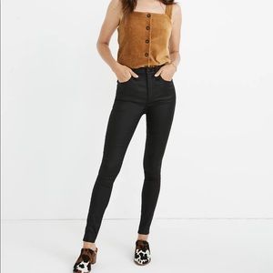 Madewell 10" High-Rise Skinny Jeans: Coated Edition